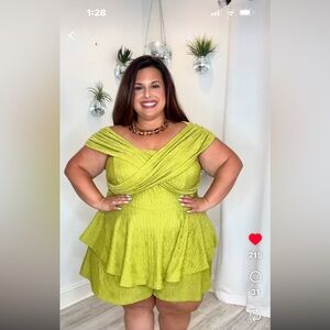 Plus Twist Top Romper